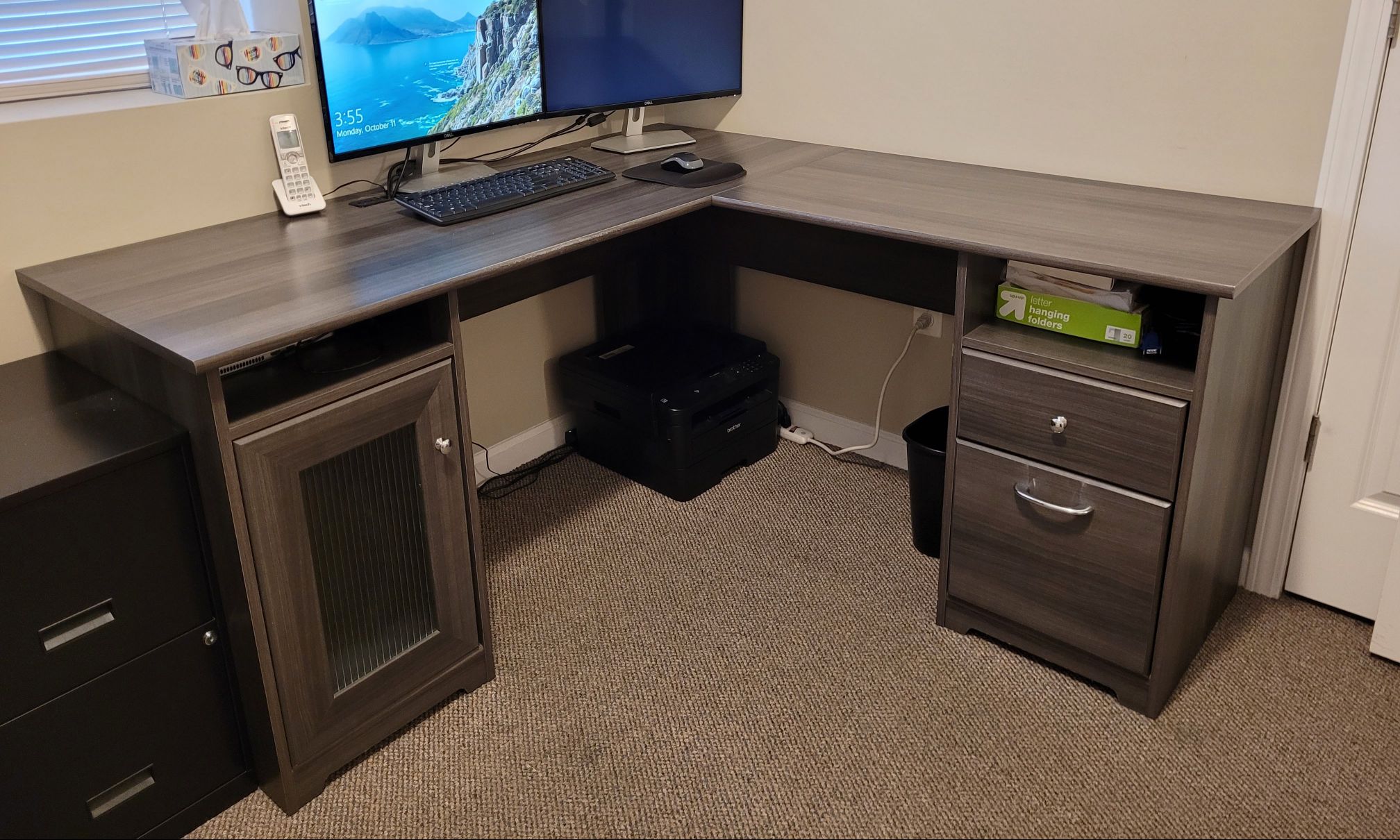 WhatAMetziah L shaped computer desk